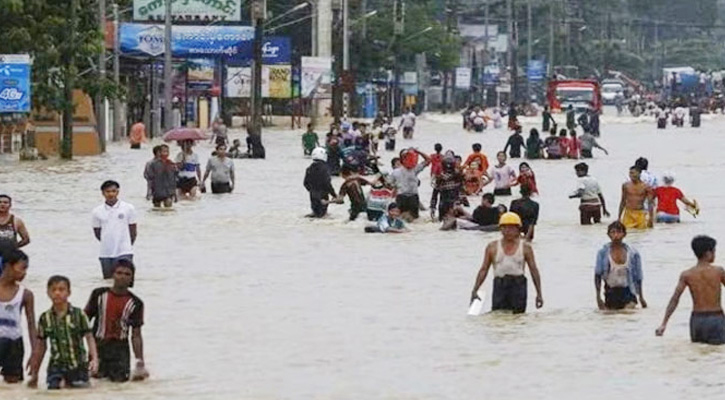 মিয়ানমারের উত্তরাঞ্চলে বন্যা, পানিবন্দি ১০ হাজার মানুষ