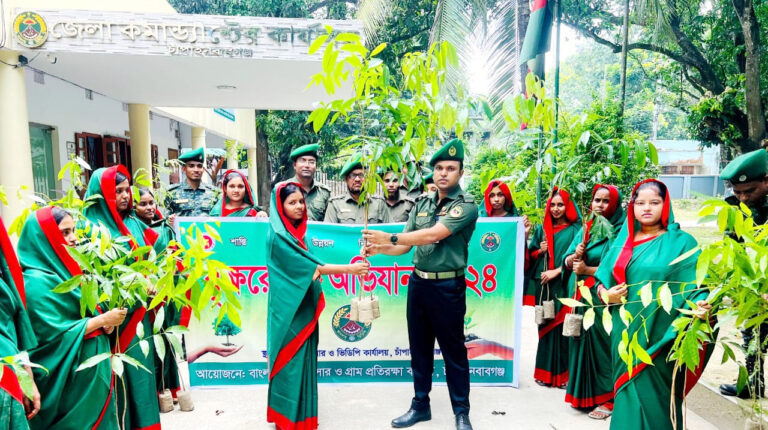 আনসার-ভিডিপির বৃক্ষ রোপণের উদ্বোধন