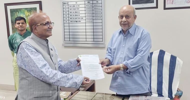 রহনপুর-সিঙ্গাবাদ হয়ে চালুর দাবিতে রেলমন্ত্রীকে ডিও জিয়া এমপির