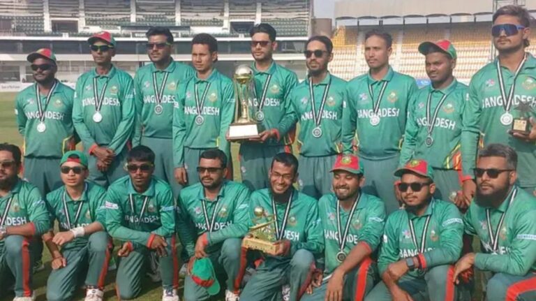 দৃষ্টিহীনদের বিশ্বকাপে রানার্সআপ বাংলাদেশ