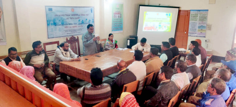 গোমস্তাপুর ও ভোলাহাটে গ্রামআদালত বিষয়ক মতবিনিময় সভা
