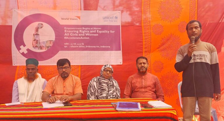 নারী দিবসে উপলক্ষে বালিয়াডাঙা ইউনিয়নে আলোচনা সভা অনুষ্ঠিত
