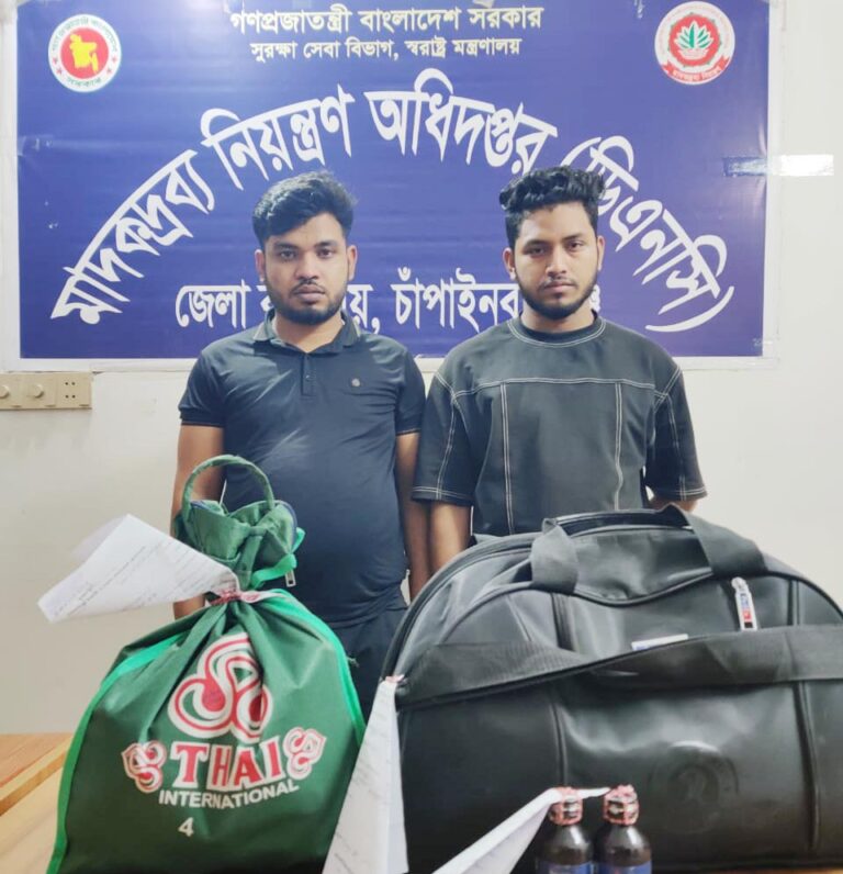 শহরে ডিএনসি’র অভিযান ফেনসিডিলসহ আটক ২