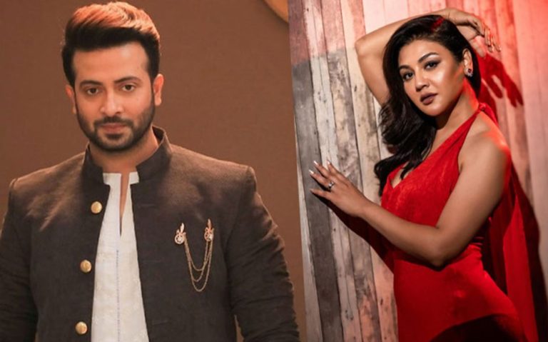 হঠাৎ কলকাতায় উড়ে গেলেন শাকিব-জয়া