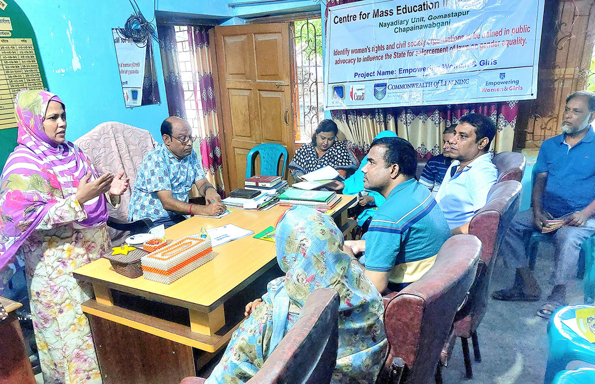 গোমস্তাপুরে জেন্ডার বিষয়ক প্রশিক্ষণ
